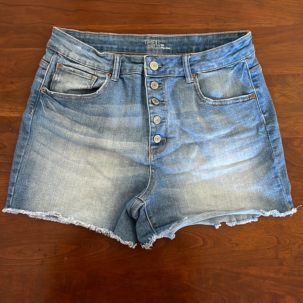 Time and Tru Jean Shorts